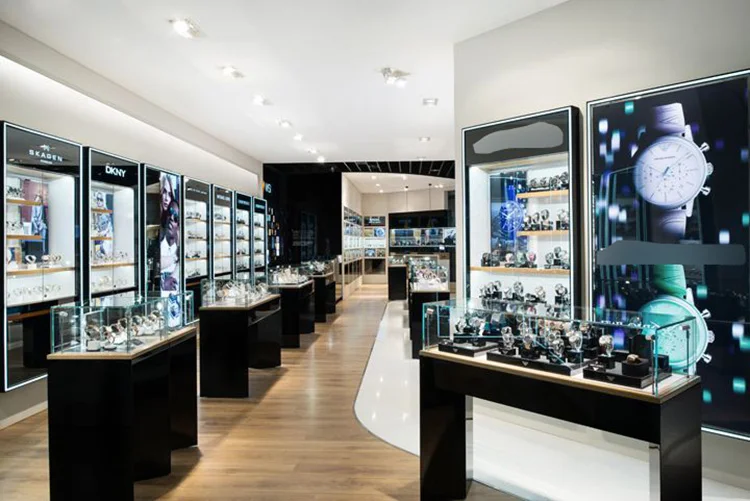 3D Rendering Luxury Watch Store Interior Design - Retail Shop Interior  Design & Store Layout Design