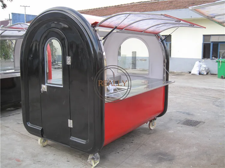 2025 Fast Food Cart Design Ice Cream Cart Used Food Kiosk for Sale