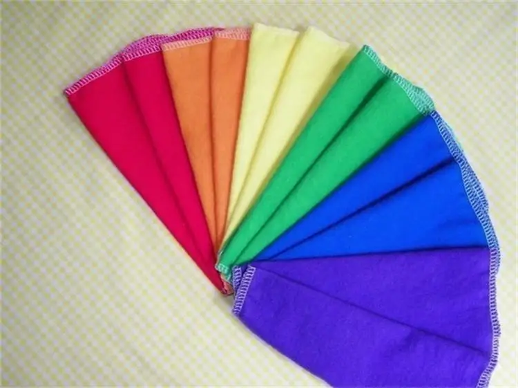 Оранжевая супервпитывающая хлопчатобумажная фланелевая ткань для очистки