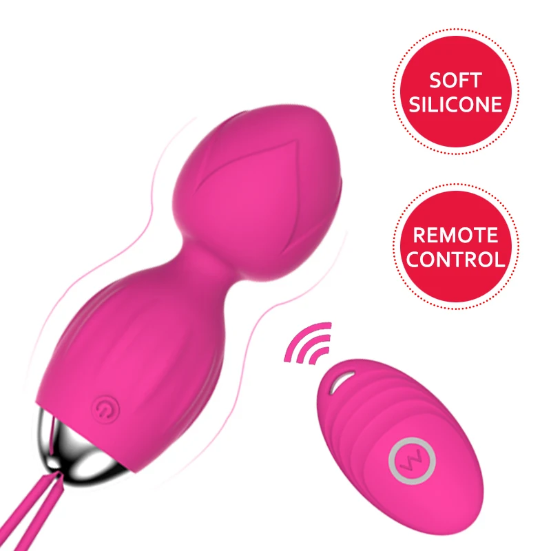 Amazon Recommend Silicone Tighted Vagina Exercises Woman Beginner Sex Toys Vibrating Kegel Balls Remote Control Eggs Vibrator