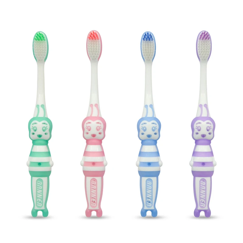 子供のための柔らかい毛の歯ブラシと子供の歯ブラシ蜂かわいい