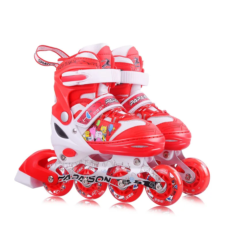 Children 4 Flashing Roller  Inline LED LIGHT  Skates