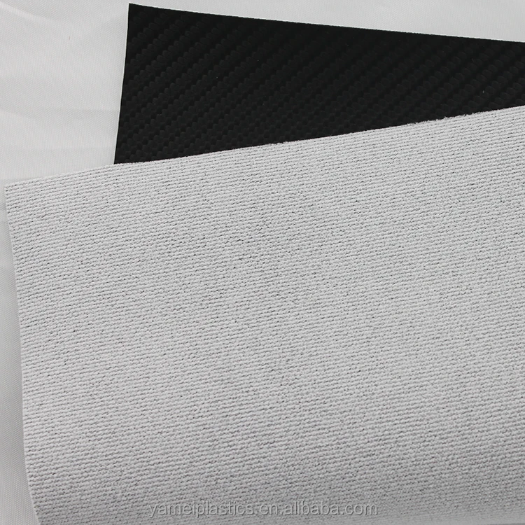 CARBON FIBER PVC Vinyl Synthetic Leather Fabric for Marine Boat Seat Cover with 3D Effect