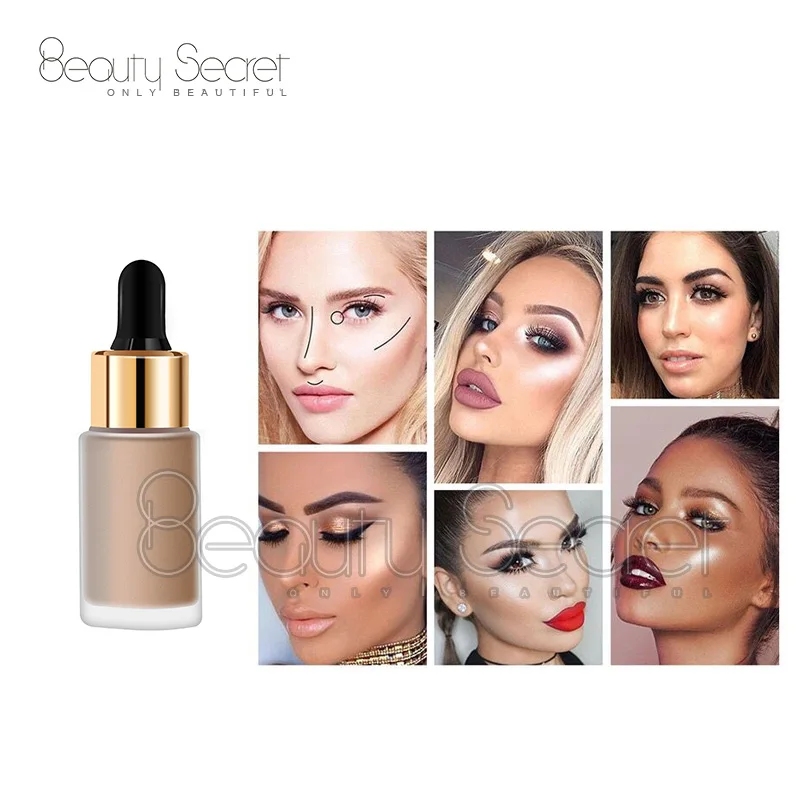 2020 жидкий хайлайтер без этикетки, макияж, частная этикетка