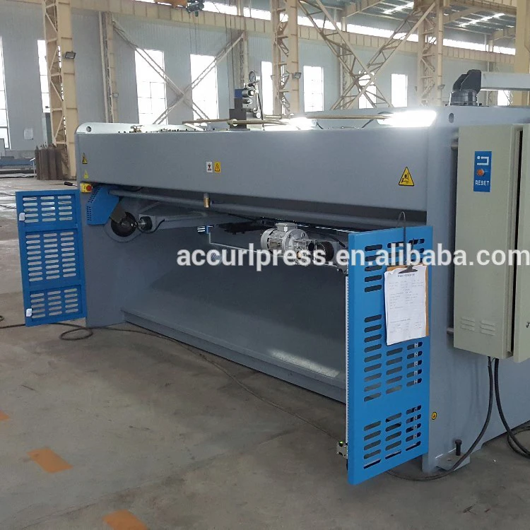 ACCURL cnc hydraulic  QC12Y-10*3200 for aluminum steel stainless steel swing beam shearing machine