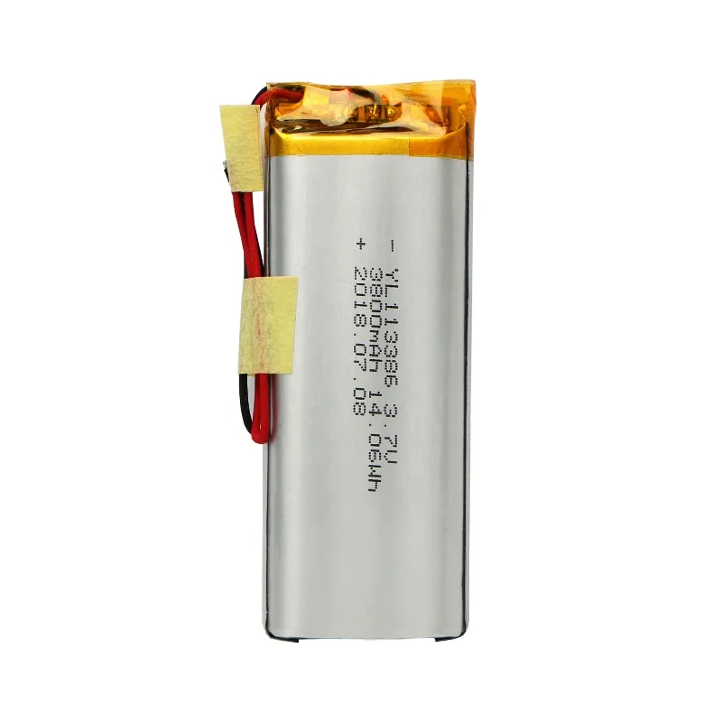 Rechargeable 3.7v 3800mah polymer battery 113386 lipo 14.06Wh 