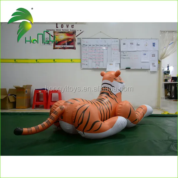 Hongyi Customized PVC Inflatable Tiger Giant Inflatable Animal Cartoon Toys Zoo Xxx for Sale