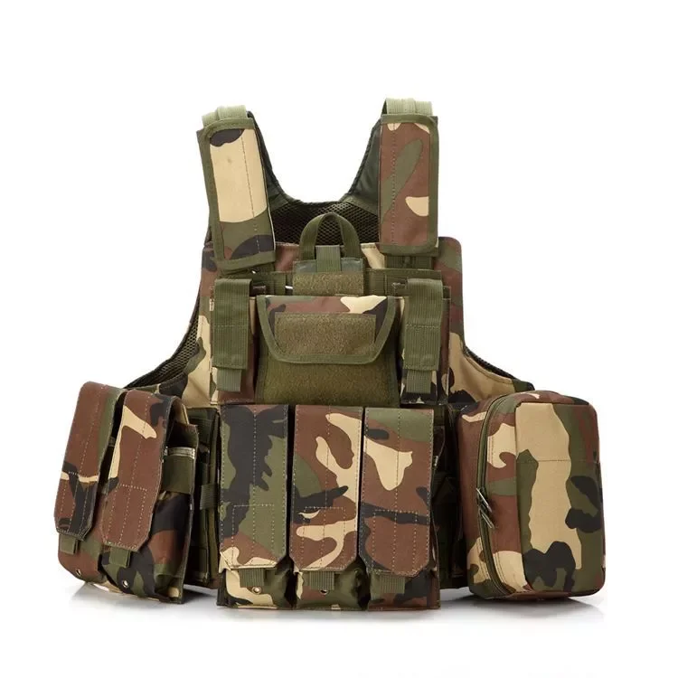 ACU Camo Molle Assault Tactical Outdoor Military  Combat Swat Vest 