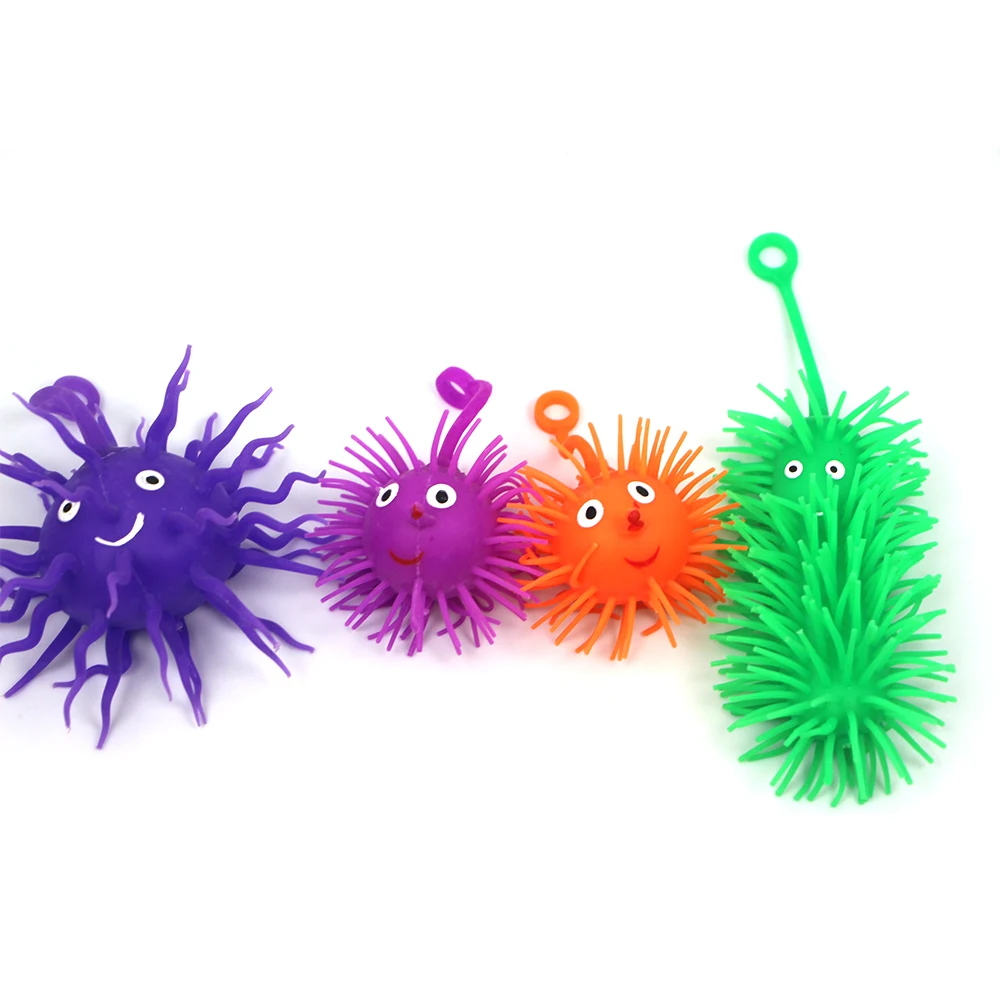 Новый дизайн 2019, лидер продаж, пушистый мяч из термопластичной резины, мягкий мяч из термопластичной резины для детей, милые антистрессовые игрушки