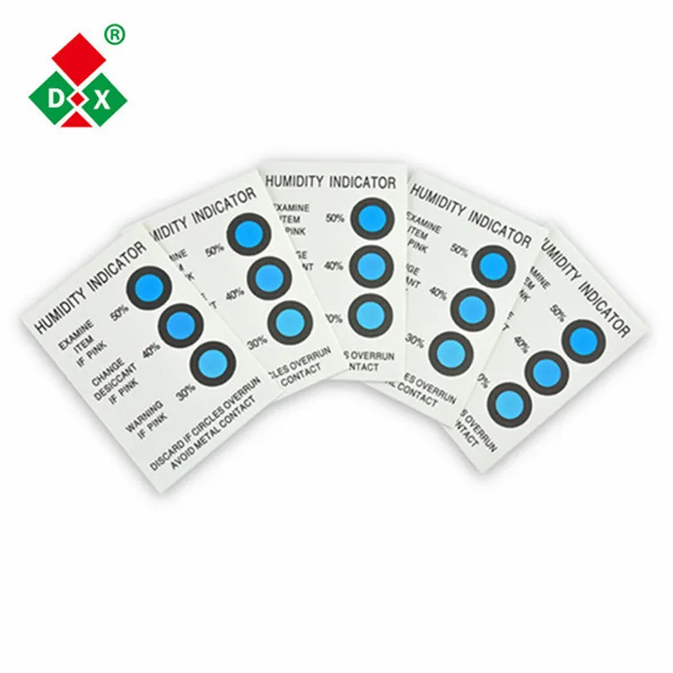 3 Dots Moisture Sensitive Cobalt Free Hic Humidity Indicator Card Yellow to  Azure - China Chemical, Hic