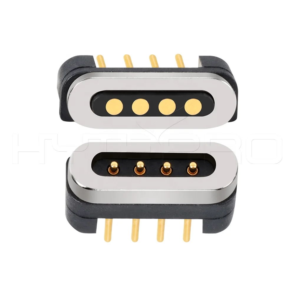 HytePro Straight Gold Finger 2 3 4 5 6 7 8 Pin Pogo Magnetic Usb Charger Wire Connector