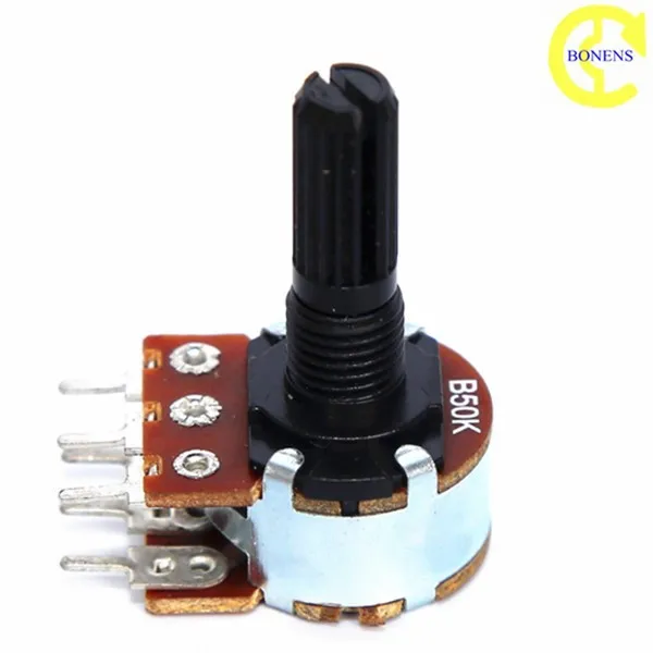 16K pcb Mount Potentiometers With Switch Rotary Potentiometer