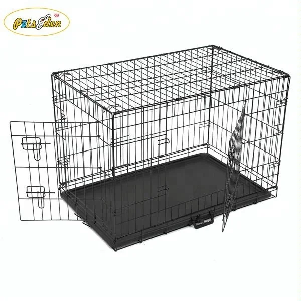 プラスチックトレイ付きの人気のペットクレート鉄犬小屋 Buy 鉄犬小屋 動物 犬ケージ Product On Alibaba Com