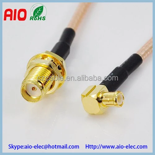 Ms147 Male Right Angle to SMA Female Plug Rg174 Cable Jumper Pigtail 3g Modem for sale online 