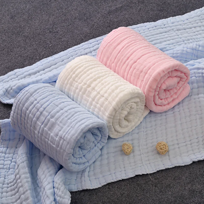 Прямая продажа с фабрики, оптовая продажа, Лот из 6 слоев 100% хлопковая муслиновая пеленка