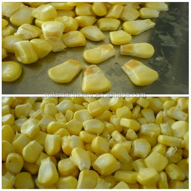 Fresh Corn Seeds Removing Shredding Machine Sweet Corn Processing Line