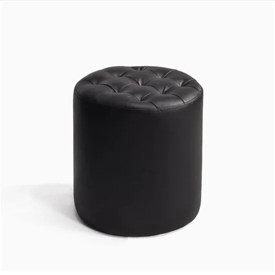 round leather stool