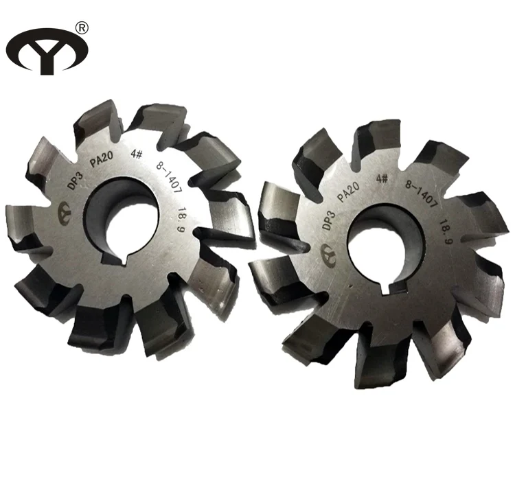 HSS M2 Involute DP2-DP30 gear milling cutter set with PA14.5