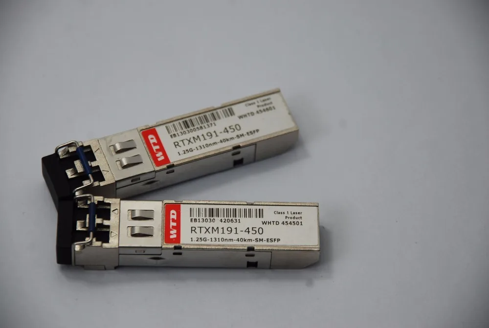WTD RTXM191-450 1.25G SFPトランシーバー 1310nm 40km データセンター用