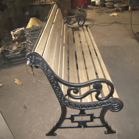 classic cast iron bench