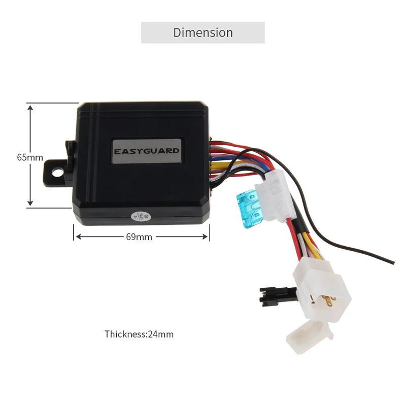 Système de Sécurité D'alarme Antivol de Moto DC12V Démarrage du Moteur à  Distance Anti-détournement de Vélo Coupure du Démarrage du Moteur à