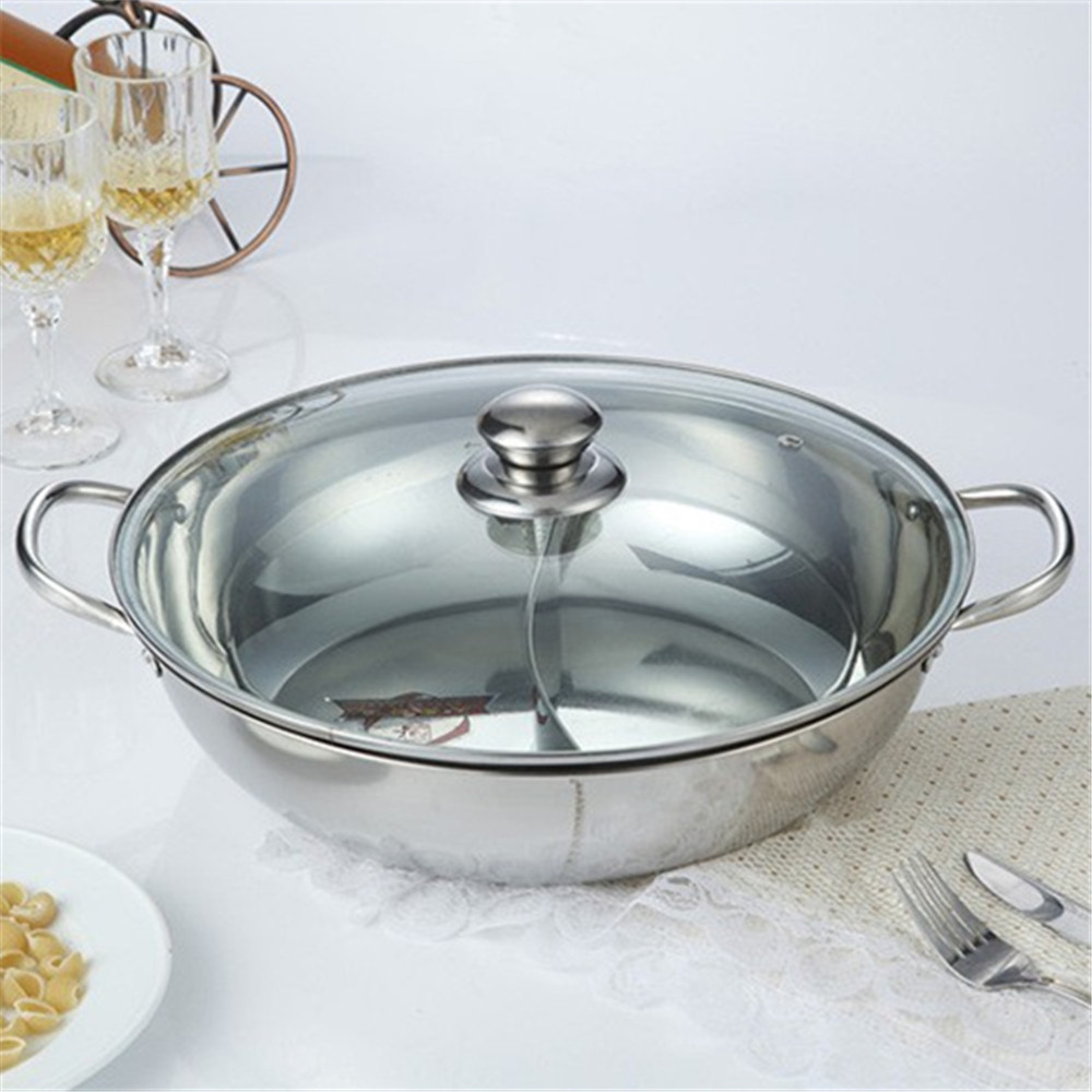 
Лучший горячий горшок из нержавеющей стали Shabu-Shabu с разделителем для продажи 