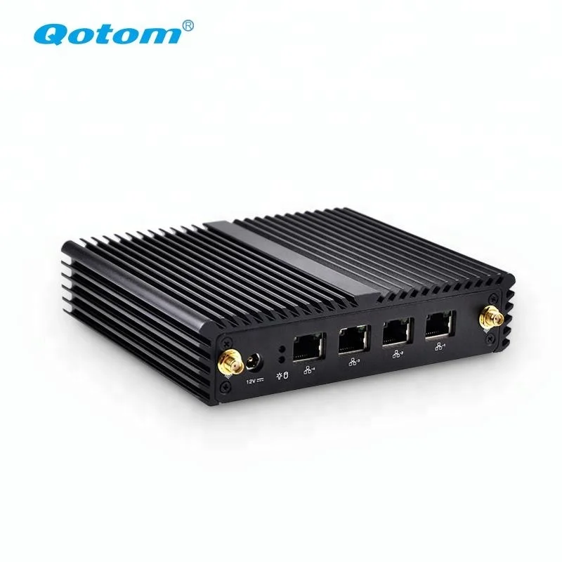Qotom Q190G4N J1900 X86 Desktop Computer PC Mini Itx Server Barebone Firewall 4 Ethernet Router