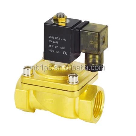 1'' Direct Acting Solenoid Valve SHAKO PU220-08 2/2 Way Solenoid Valve BRASS
