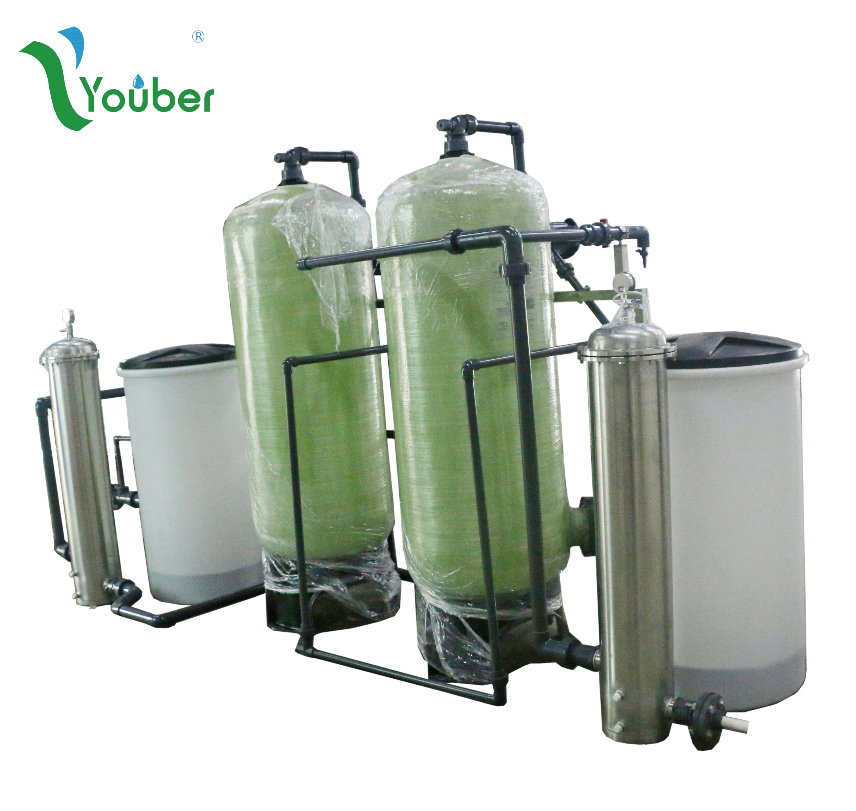 Water Softener  System Factory Price Hard Water Treatment Water Treatment Plants FRP tank