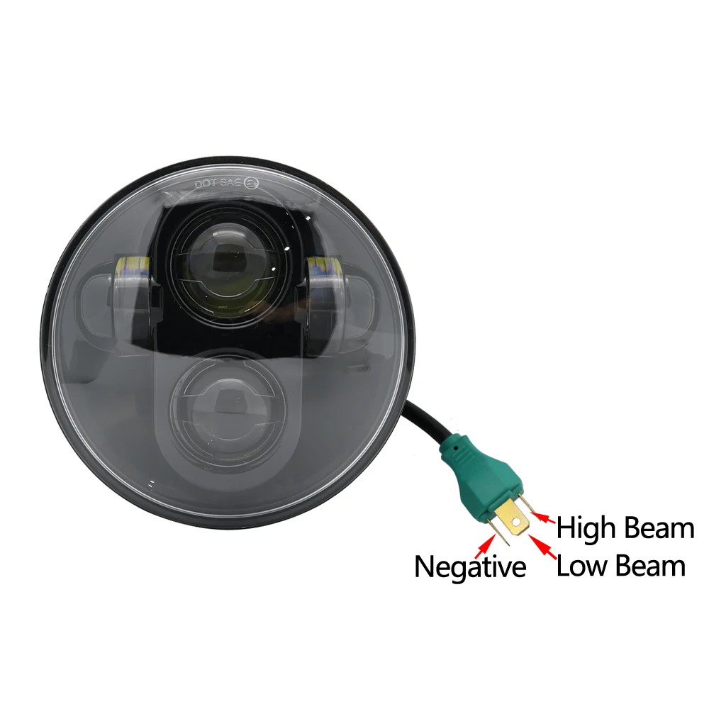 Система освещения мотоцикла, мотоциклетные круглые светодиодные фары 5,75 дюйма, светодиодная фара для harley