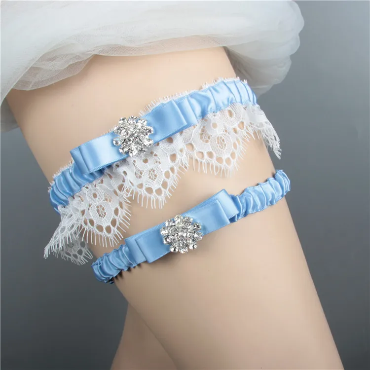 blue garter set