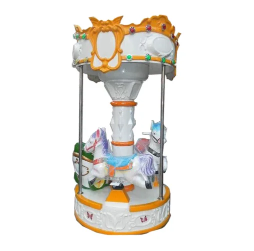 High Quality Custom Design 400W Outdoor Commercial Carousel Ride 3 Seats Small Carousel Carousel Ride