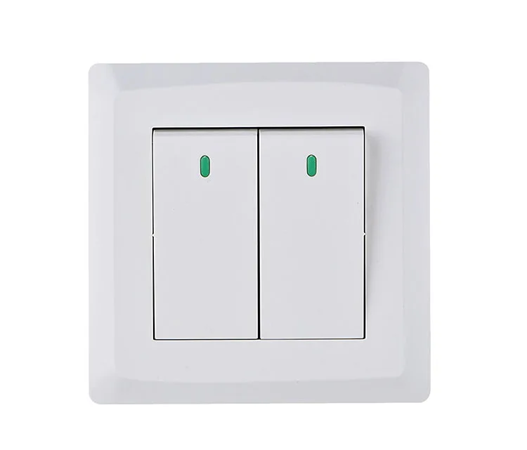 UK Standard Pc Plate 1 Way 2 Way 2 Gang Outlets Wall Switches and Sockets Electrical for House