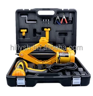 HF-EJ450(001) 3TON 12V Auto Electric Jack Wtih air Inflation Dual-function Horizontal Type Electric Hydraulic Bottle Floor Jack