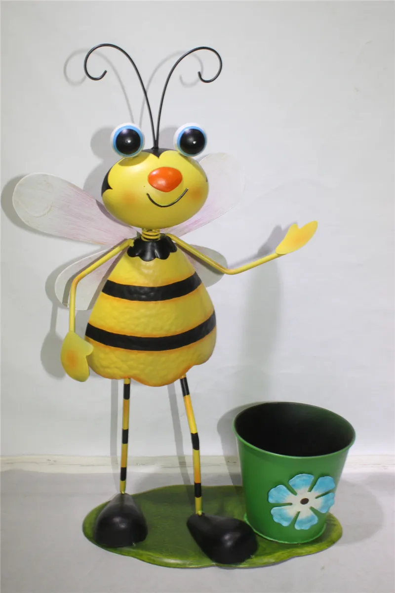 metal  bee flower pot flower planter   NA14B382