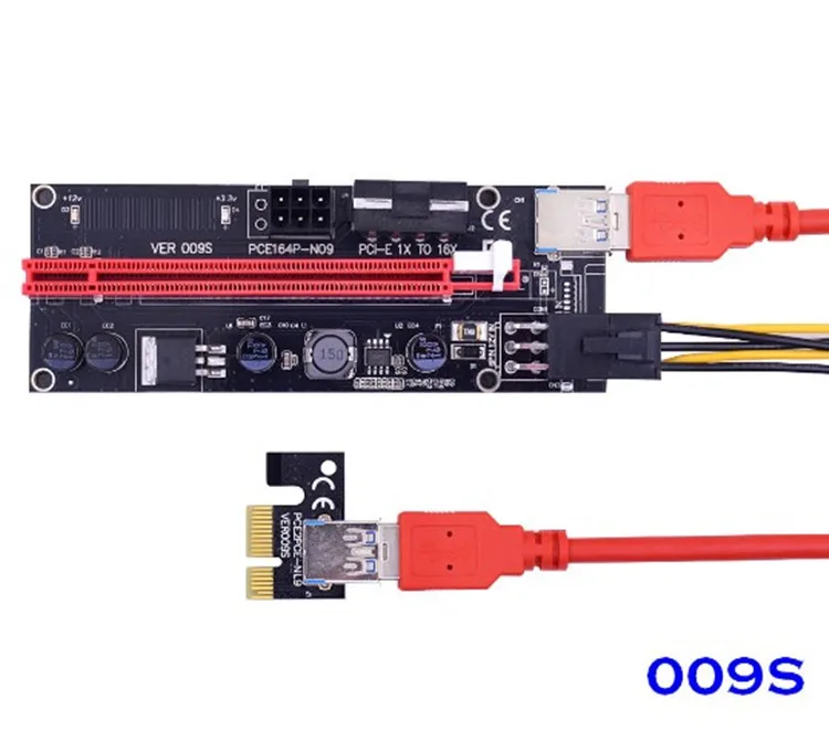 009S Card Riser PCI-E Plus VER009S Upgraded 2022 6個 1X~16X Express PCI PCI-E Plus VER009S PCIE X16 To X1 拡張カード