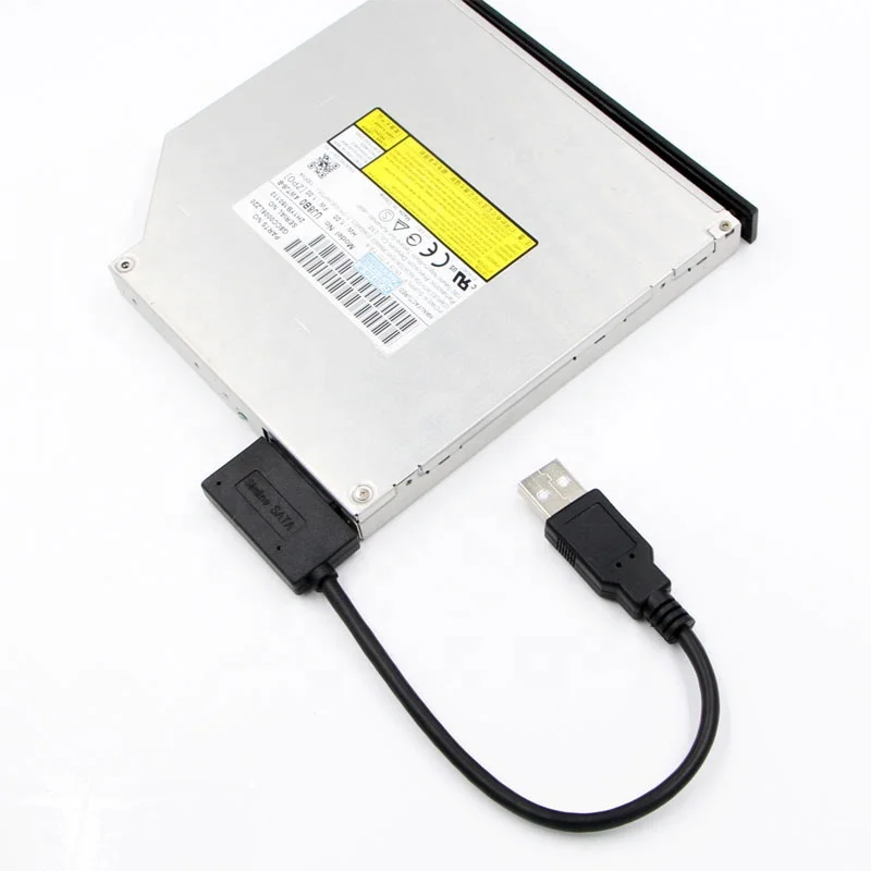 Кабель-Переходник USB 2 0 на Mini Sata II 7 + 6 13Pin для ноутбука CD/DVD ROM привода Slim