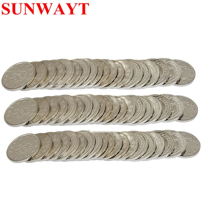 Customized Stainless Steel Game Token Arcade Hot Sale Metal Coin Token Acceptor Game Machine Token Brass Game Coins