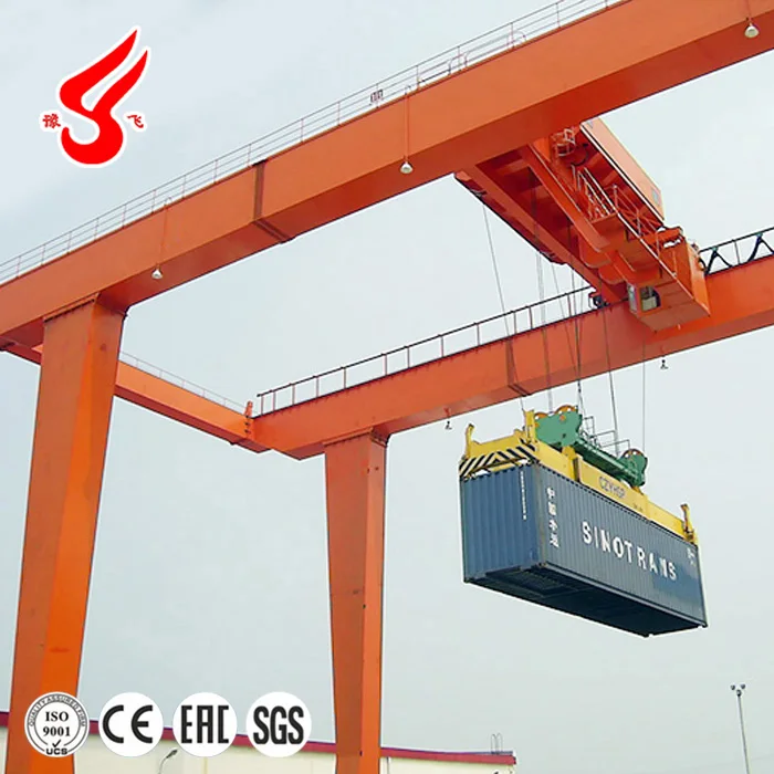 ISO FEM Standards Rail Mounted Gantry Crane RMG Container Crane for Sale