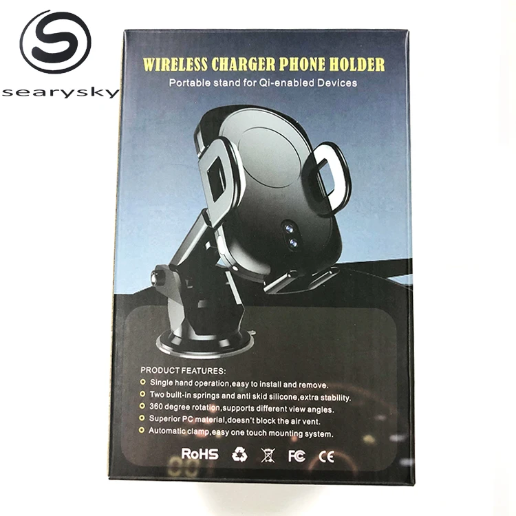 2018 новый автомобиль Автоматический Инфракрасный держатель беспроводной автомобильное зарядное устройство