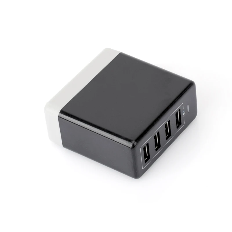
OEM ODM manufacturer 22W 4.4A output multi port smart usb home charger with built in smart IC chip for mobile phone and tablet 