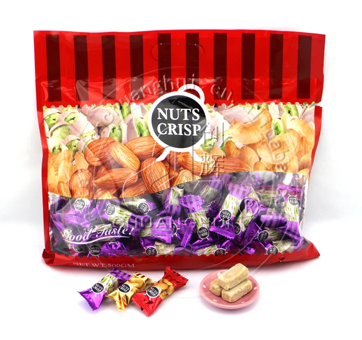 500g Chinese Peanut Crisp Nuts Candy With Cashew Nut/pistachio/almond