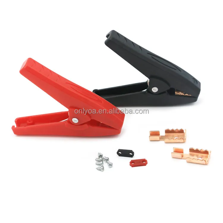 Изолированный зажим крокодил для автомобильного аккумулятора 90 мм 100