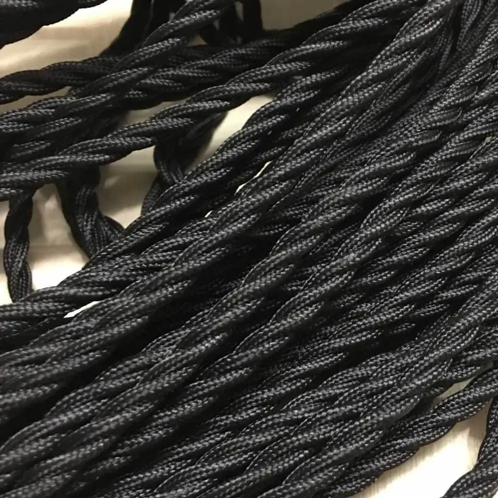 Creative-Cables L'originale cavo elettrico rivestito in tessuto 3 x 0,75 mm² (20 m, Ottone RR13) – Rotondo, metallo – Sicurezza certificata, made in Italy