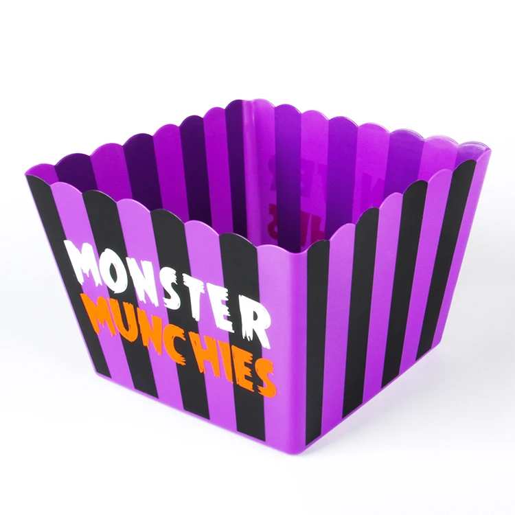 22,5 см 44 унции квадратный большой пластиковый контейнер для попкорна