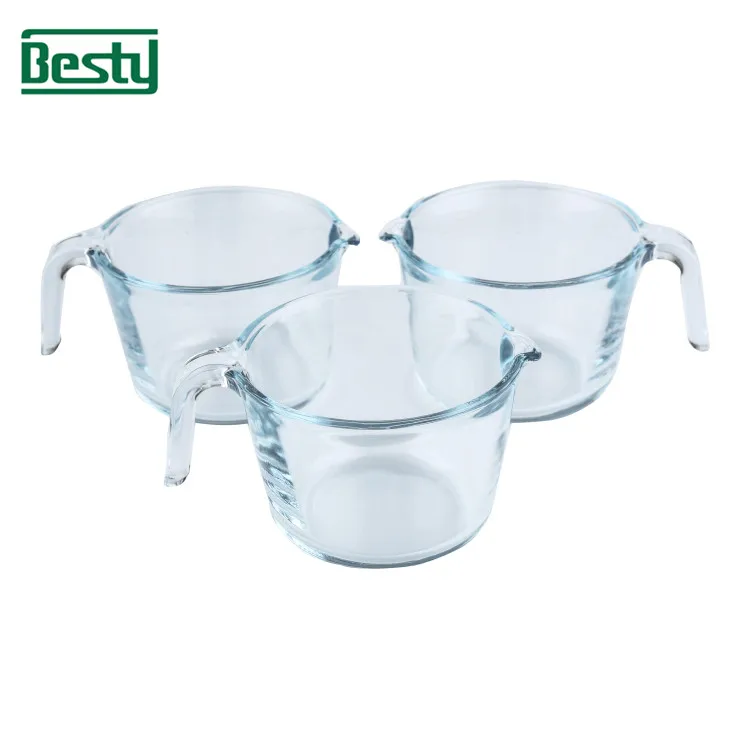 Miles Kimball 4 -Piece Glass Measuring Cup Set