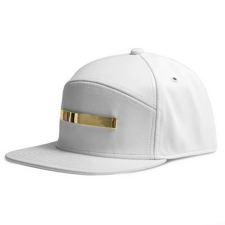 High Quality Blank White Hat Five Panel Hat Custom 5 Panel Hat With ...