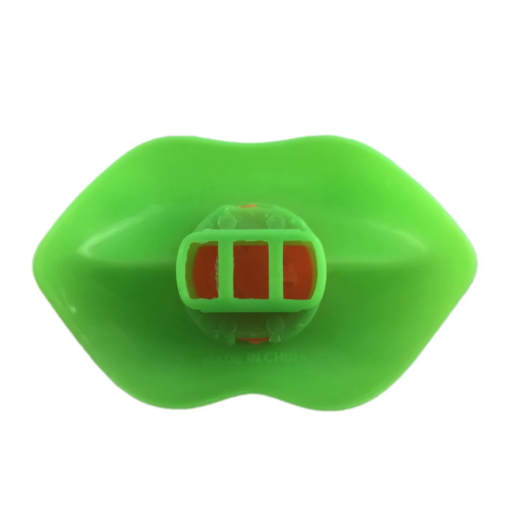 Cheap Colorful Funny Plastic Mouth Shape Toy Whistle