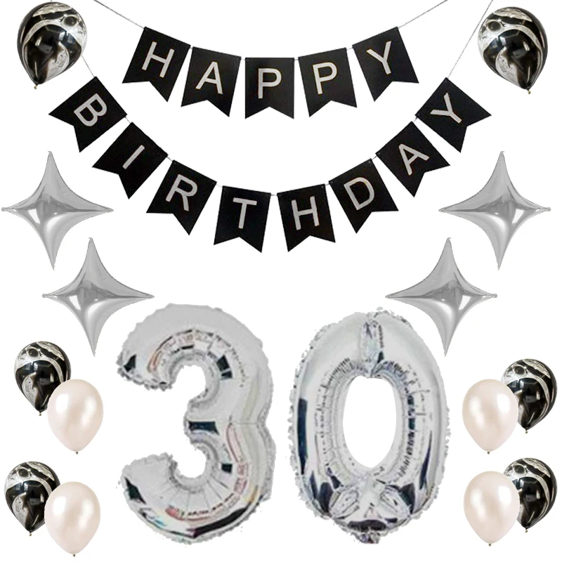 30th Joyeux Anniversaire Ballons De Fete Fournitures Decorations Grand 30 Ans Ballon Blanc Noir Latex Ballon Decor Buy 30th Decorations D Anniversaire Banniere Joyeux Anniversaire Faveur De Fete D Anniversaire Product On Alibaba Com