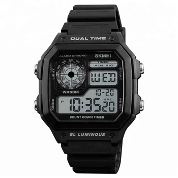 Top 10 wrist watch brands multifunctional wrist watches stainless steel men sport digital watches factory